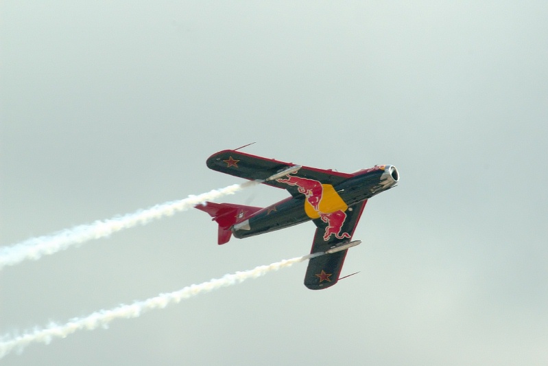 Red Bull Mig flying at Miramar Air Show 10-15-05