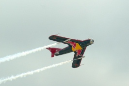 Red Bull Mig flying at Miramar Air Show 10-15-05