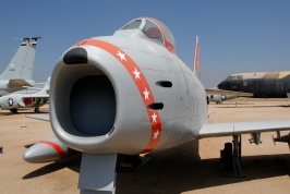 F86 Sabre jet at March Field Air Museum-2 8-19-06