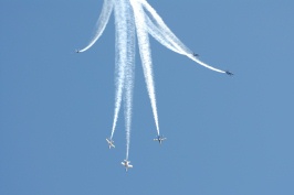 Blue Angels flying in formation at Miramar air show-37 10-13-06