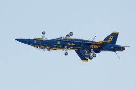 Blue Angels doing inverted pass at Miramar air show-2 10-13-06