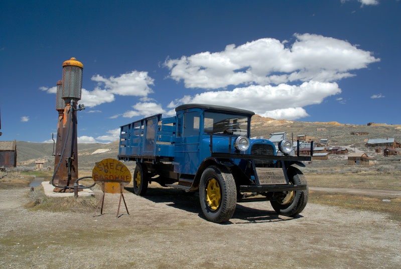 Restored 1927 Dodge truck parked in Bodie CA-5 5-13-06