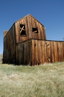 Leaning barn at Bodie 6-8-07