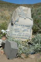 Headstone in cemetery at Bodie-10 6-8-07