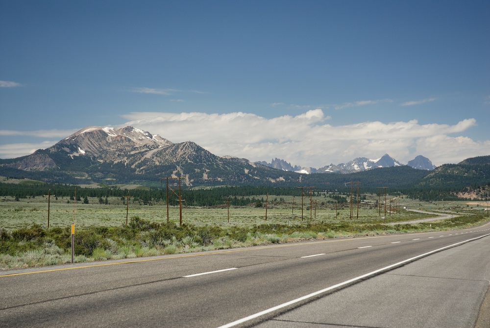 Mammoth mountain from highway 395-1 7-30-06