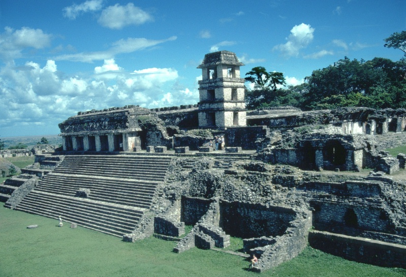 Front of Palace ruins at Palenque 12-81
