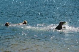 Calla Charlie Miles swimming in Lake Serena-02 7-28-07