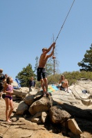 Brett on rope swing at Long Lake near Serene Lakes-05 7-29-07