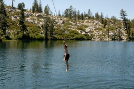 Brett on rope swing at Long Lake near Serene Lakes-02 7-29-07