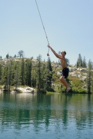 Brett on rope swing at Long Lake near Serene Lakes-20 7-29-07