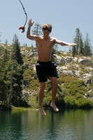 Brett on rope swing at Long Lake near Serene Lakes-12-2 7-29-07