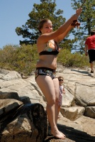 Shannon on rope swing at Long Lake near Serene Lakes-18 7-29-07