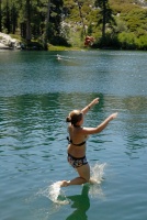 Shannon on rope swing at Long Lake near Serene Lakes-24 7-29-07