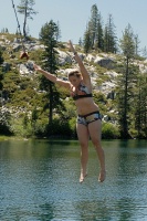 Shannon on rope swing at Long Lake near Serene Lakes-17-2 7-29-07