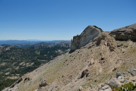 Granite knob near summit of Mt Lola in Tahoe National Forest-01 8-7-07
