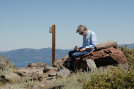 Dick Simpson at summit of Mt Lola in Tahoe National Forest 8-7-07