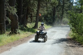 AML riding ATV at Serene Lakes-04 8-3-07