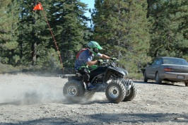 Eric Dahlstrom riding ATV near Cascade Lake near Serene Lakes-01 8-4-07