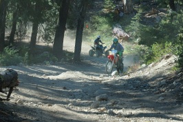 Craig & Eric riding dirt bikes near Cascade Lakes near Serene Lakes-01 8-4-07
