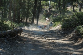 Eric dumping dirt bike on trail near Cascade Lakes-01 8-4-07