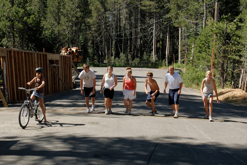 Start of family triathalon at Serene Lakes-01 7-29-07