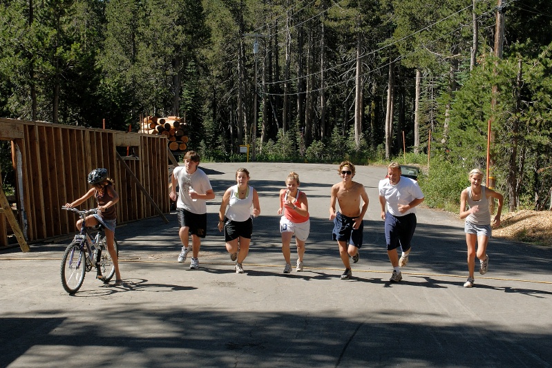 Start of family triathalon at Serene Lakes-02 7-29-07