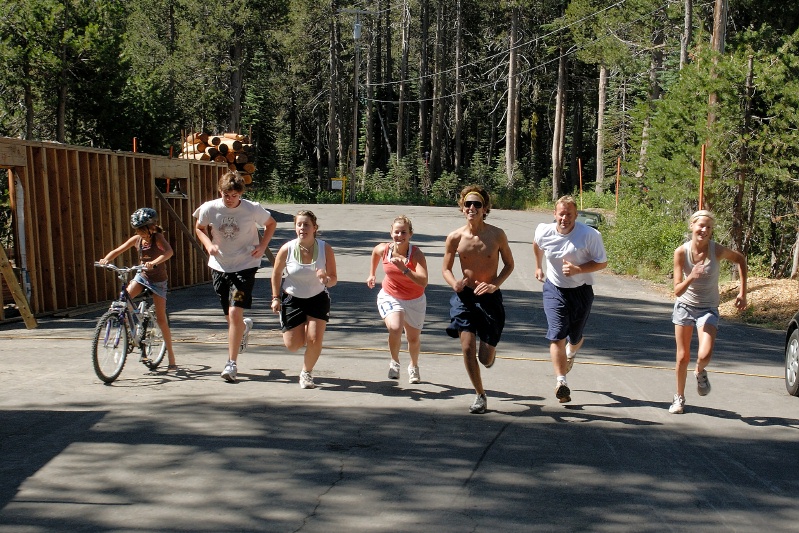 Start of family triathalon at Serene Lakes-03 7-29-07