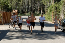 Start of family triathalon at Serene Lakes-04 7-29-07