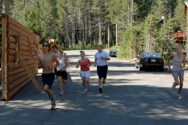 Start of family triathalon at Serene Lakes-05 7-29-07