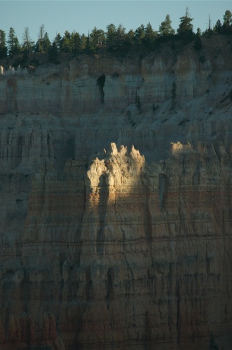 KK-Last light on hoodoo in Bryce Canyon UT-3 8-31-05