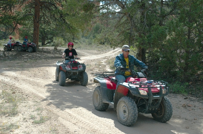 ME-Jason BDL AML LC riding ATVs in Casto Canyon UT 9-1-05