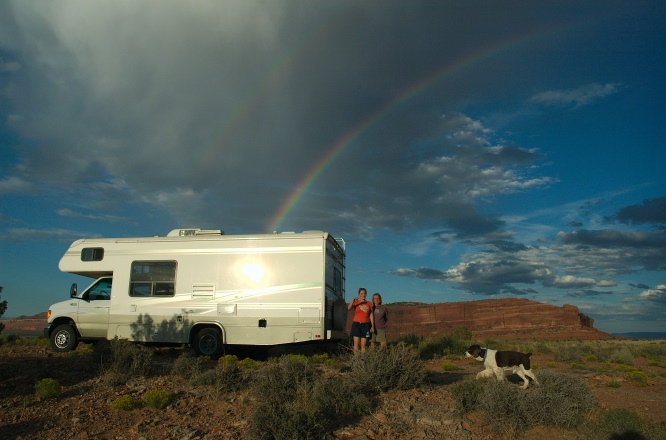 QDI-AML LC Sky at rainbow campsite near Dead Horse Pt UT 9-2-05