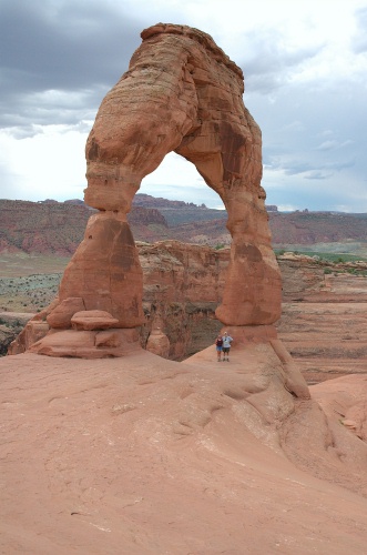 QJM-LC GL at Delicate Arch at Arches Nat Park UT-4 9-3-05