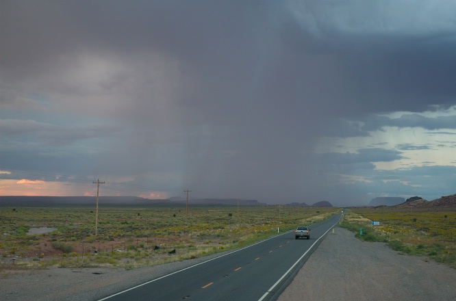QMS-Rain downpour near Monument Valley UT 9-4-05