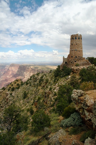 QOW-The Watchtower on south east rim of Grand Canyon-2 9-5-05