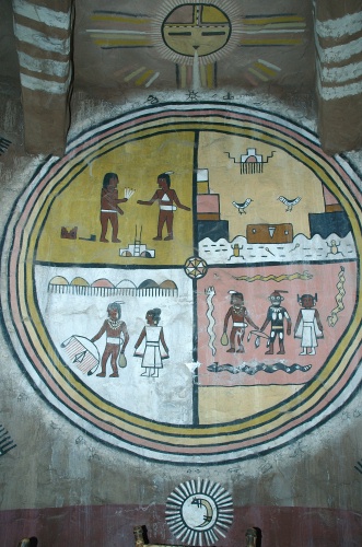 QPA-Indian murals in Desert Watchtower at Grand Canyon-1 9-5-05