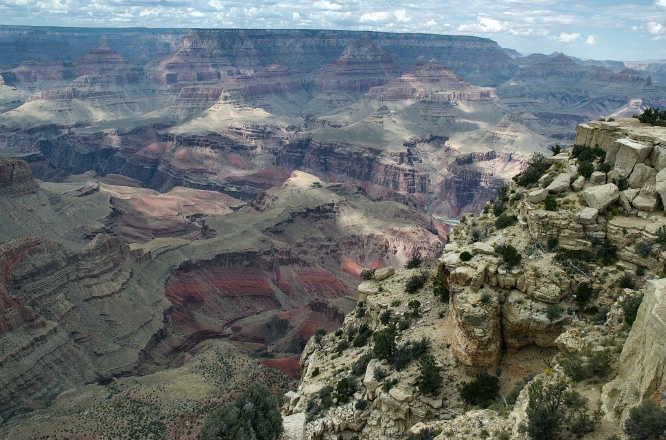 QPQ-Grand Canyon from rim near Kaibab trail AZ-2 9-5-05