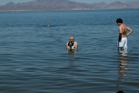CW-LC GL Sky BDL wading in Lake Meade 8-30-05