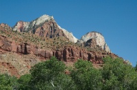 DW-Granite topped mountains in Zion Valley UT 8-31-05