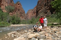 FI-GL LC BDL AML at Virgin river in upper Zion Canyon UT-1 8-31-05