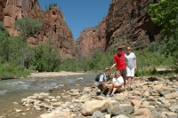 FJ-GL LC BDL AML at Virgin river in upper Zion Canyon UT-2 8-31-05