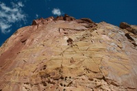 NV-Sheer rock cliff in Grand Wash at Capitol Reef Park UT 9-2-05