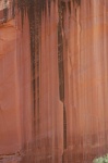 OB-Water stained banding of rock walls of Grand Wash in Capitol Reef Park UT 9-2-05