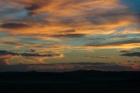 QDZ-Sunset from campsite near Dead Horse Pt UT-11 9-3-05