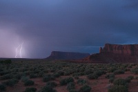 QMT-Lightning strike in Monument Valley-2 AZ 9-4-05