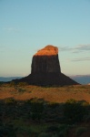 QNK-Early morning sunlight on rock tower at Monument Valley 9-5-05