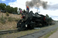 QQO-Locomotive on train at Grand Canyon Village AZ-1 9-5-05