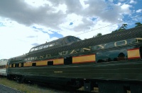 QQU-Classic scenic car on train at Grand Canyon Village AZ-2 9-5-05