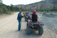kx-tour guide jason with bdl aml lc on atv tour of Casto canyon ut 9-1-05