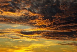 Colorful sunset skies over SF Bay 12-81